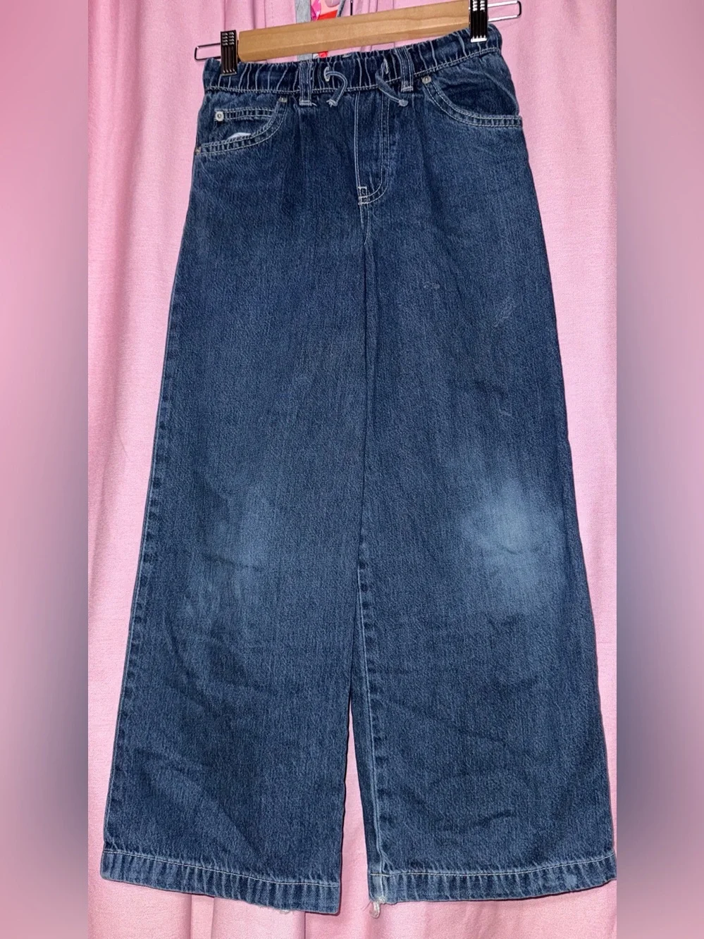 Zara Dark Blue Wide-Leg Kids Jeans
